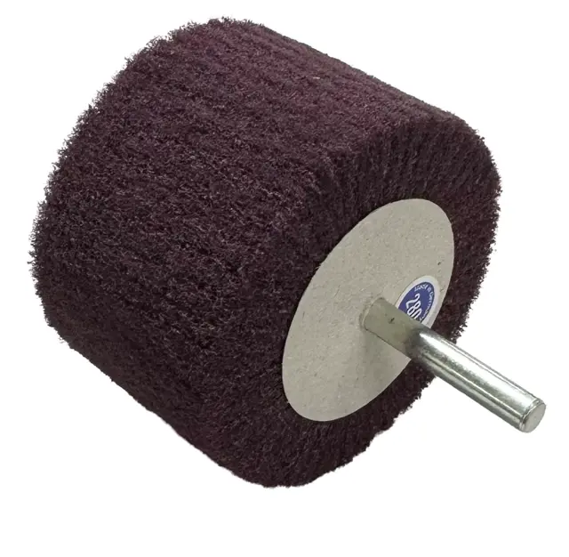 Wendt 3" x 2" x 1/4" Mounted Flap Wheel Very Fine Aluminum Oxide