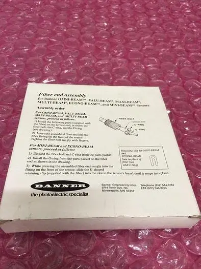 BANNER IAM.75ZP FIBER END ASSEMBLY CABLE