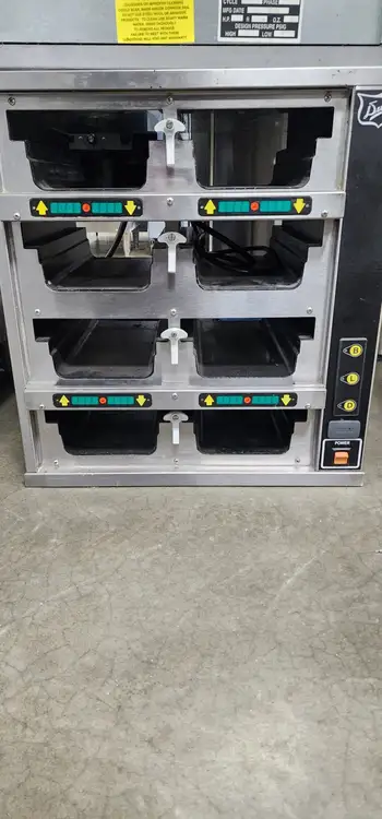 Used Duke Used DUKE FWM3-42 Pass-Through Heated Food Warmer Holding Cabinet 208 Volts Hot Food Warming, Holding, & Transport Cabinets Illinois US | Falcon Restaurant Supply #1376447