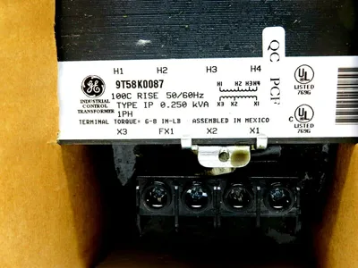 NEW GENERAL ELECTRIC 9T58K0087 CORE AND COIL TRANSFORMER PHASE 1 HERTZ 50/60