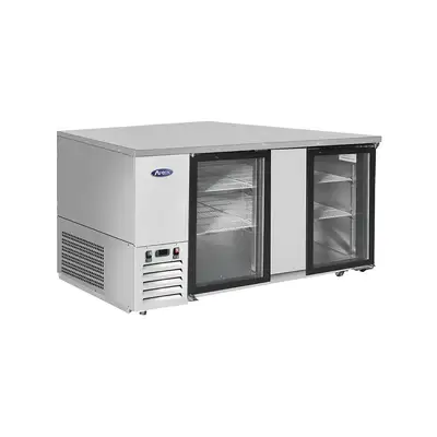 New | in-Stock Atosa New Atosa MBB69GGR 69" Glass Door Back Bar Cooler Stainless Steel Bottle Coolers Illinois US | Falcon Restaurant Supply #1375383