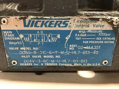 USED VICKERS DG4V-3-6C-M-U-HL7-60-B13
