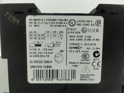 USED SIEMENS 3RN1010-1CB00