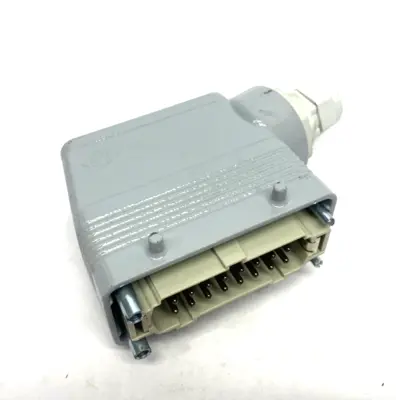 USED ILME CABLE HOOD, C-TYPE, 4-PEGS W/ 16-PIN MALE INSERT