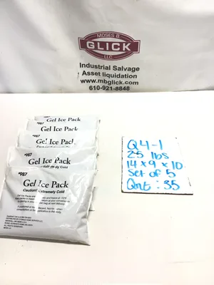 Cygnus Home Service 987 Gel Ice Packs Non Toxic Extremely Cold (Set of 5)