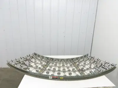 Hytrol 24"x 90 Deg Skatewheel Conveyor Section 22"BF Steel Gravity Roller