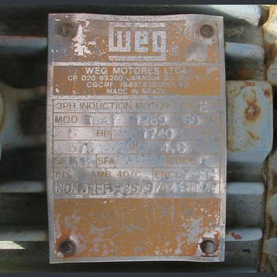 USED WEG MOTORS LTD. 184T 1269