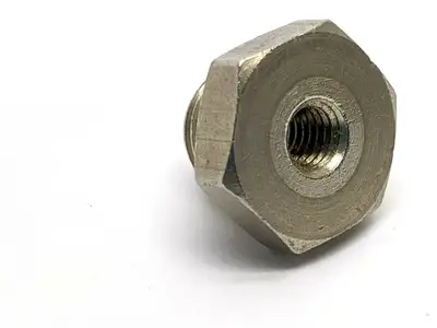 M10 Outer M5 Inner Thread | Hex Plug Fitting , 9/16” Hex Width, 7/16” OAL LOT OF 10 - New Other
