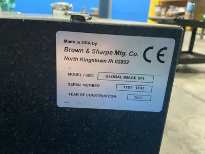 Used 2001 BROWN & SHARPE GLOBAL IMAGE 574 Coordinate Measuring Machines Ohio US | HGR 24 #1505816