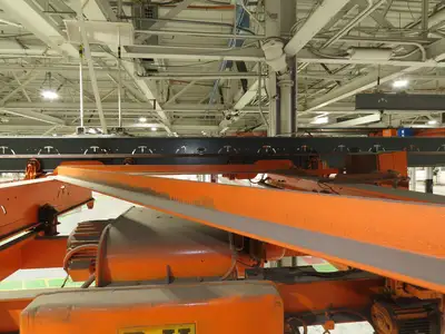 Cleveland Tramrail P&H 5 Ton Double Girder Underhung Bridge Crane 21' 8" Span