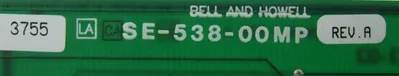 NEW COPLEY CONTROLS 800-259 CONTROL BOARD 800259 BELL & HOWELL SE-538-00MP