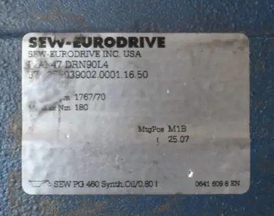 USED SEW-EURODRIVE WAF47 DRN90L4