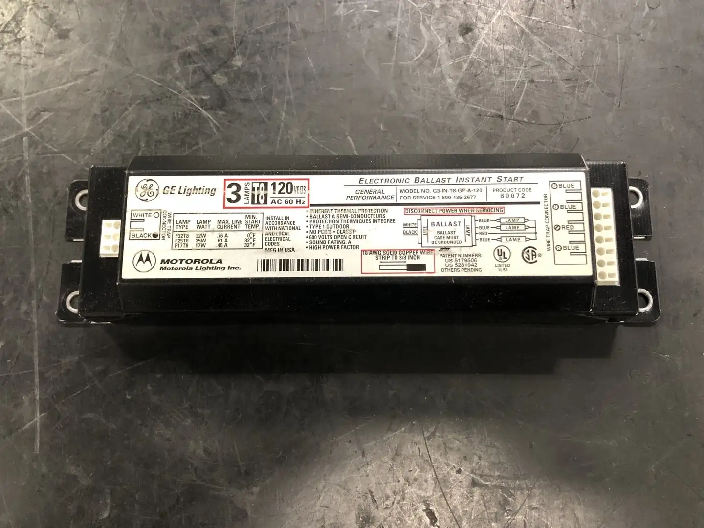 NEW GENERAL ELECTRIC G3-IN-T8-GP-A-120