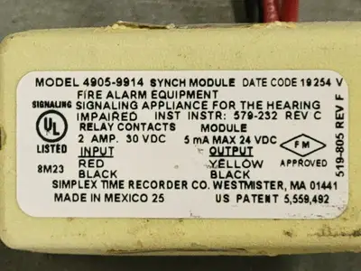 USED SIMPLEX 4905-9914
