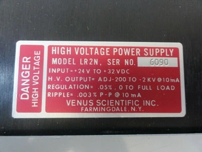 USED VENUS SCIENTIFIC LR2N