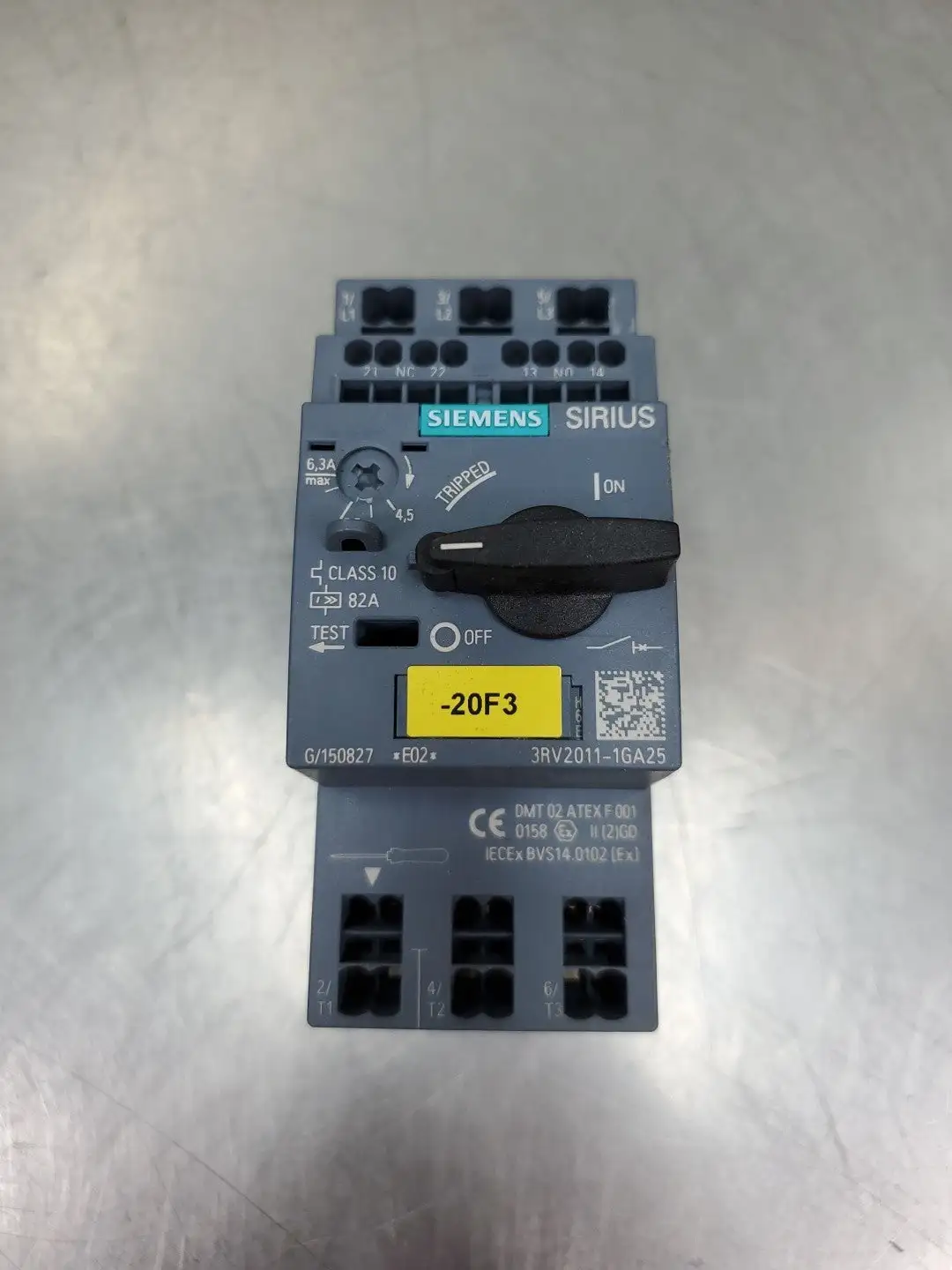 USED Siemens 3RV2011-1GA25 SIRIUS Circuit Breaker, 50A