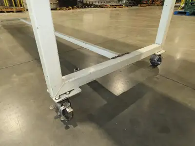 LaRos 34"x 19' Slider Bed Conveyor on Wheels 29"Bed Width 115V 30FPM 36-48"H