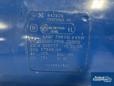 USED Quincy Quincy Air Compressor Model QRDS-3-80S Tank, QRDS-3