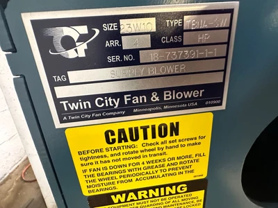 TWIN CITY TBNA-SW 23W10 BLOWER - 7.5HP - NEV