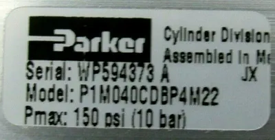NEW PARKER P1M040CDBP4M22 PNEUMATIC CYLINDER