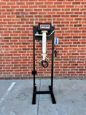 Used POPE SCIENTIFIC 4" WIPED FILM EVAPORATOR  FRAME W/ GRAHAM 6017 MOTOR 1/3 HP Wipe Film - Thin Film Evaporators California US | Equipment Lab #1457354