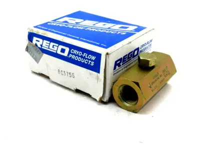 NEW REGO BC375S VALVE CHECK
