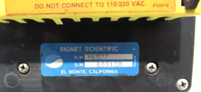 USED SIGNET SCIENTIFIC MK577 FLOW METER
