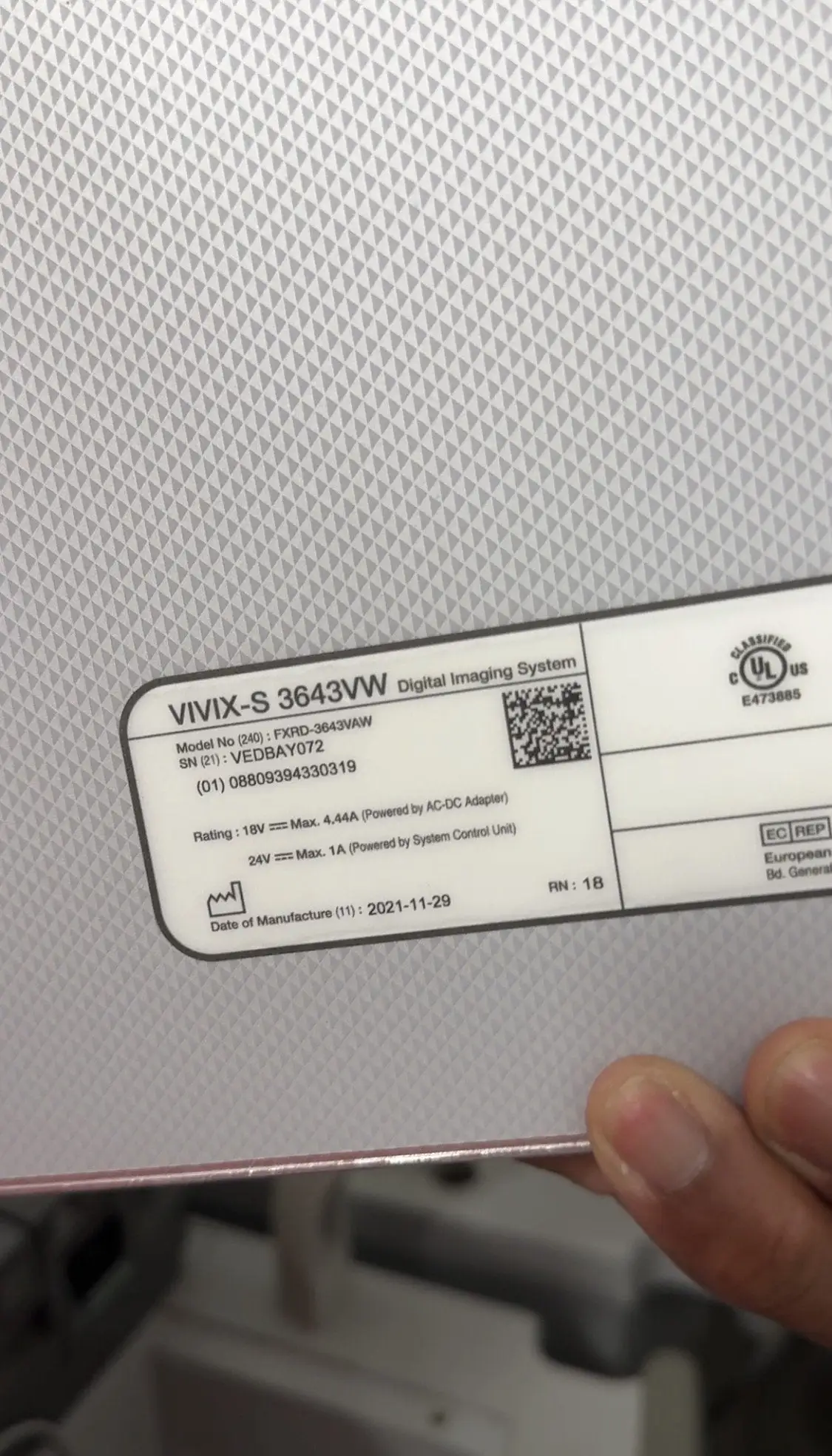 Used Vieworks VIVIX-S 3643VW (FXRD-3643VAW) X-Ray - Medical Texas US | PT Medical Technologies #1458634