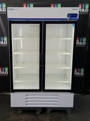 Fisherbrand GTFBG49RPGA Isotemp 4° Refrigerator Glass Double Door, 49Cf, TESTED