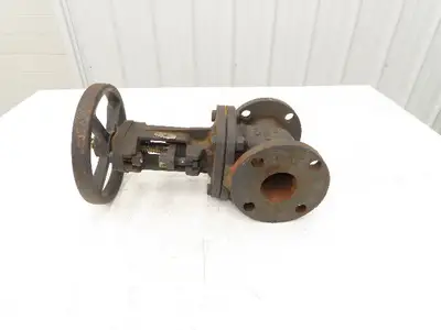 Powell 1793C Cast Iron Gate Valve 2" Flanged Rising Stem Class 125 Bronze Disc