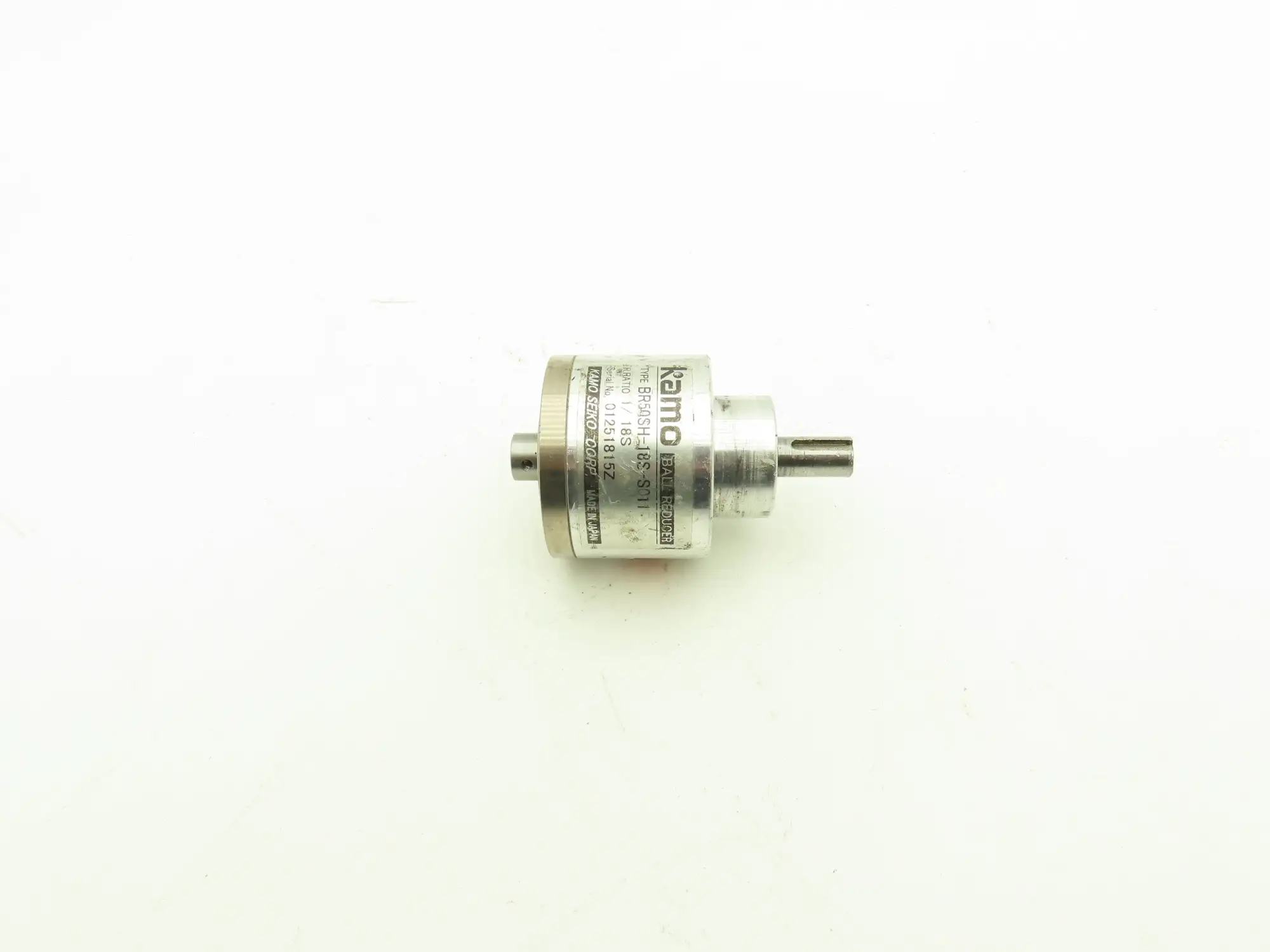 Kamo Seiko BR50SH-18S-S011 Inline Ball Gearbox Reducer 18:1 6mm In 10mm Out