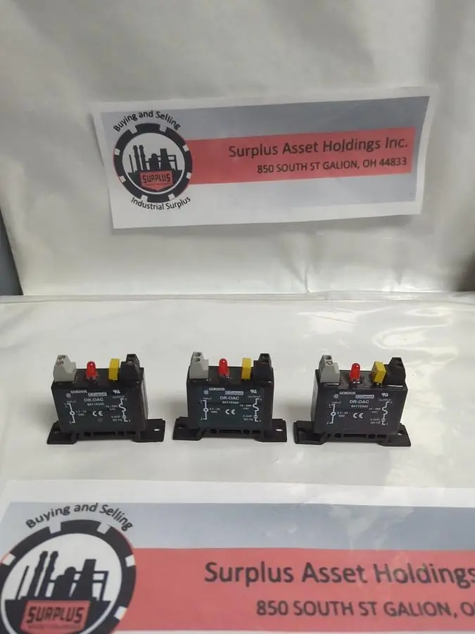 Used GORDOS DR-0AC Miscellaneous Equipment (Electrical & Power) | Surplus Asset Holdings #1199175