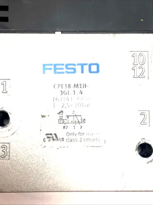 USED FESTO SOLENOID VALVE 24V W/ MSEB-E-24VDC