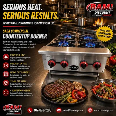 Used SABA HP-4 Hot Plates Florida US | BAM Discount Restaurant Equipment #1230666