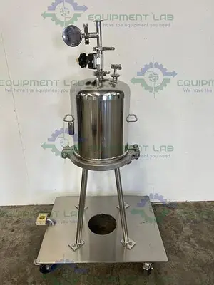 USED BEGEROW BECO-INTEGRA STAINLESS STEEL FILTER HOUSING W/ VALVES, 12" SS HOUSING
