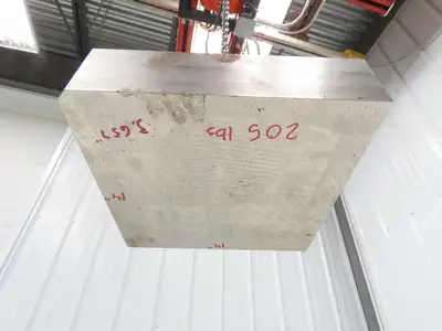 Mild Carbon Steel Flat Ground Stock 3.65" x 14" Square  200Lbs