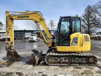 Used 2018 KOMATSU PC80MR Crawler Excavators | Abele Tractor #1342811