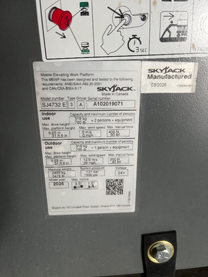 NEW 2026 Skyjack SJ4732E
