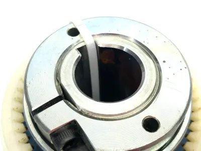 USED KTR SIZE 1 RUFLEX® TORQUE LIMITER WITH BOWEX® CURVED-TOOTH GEAR COUP.