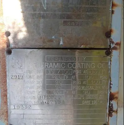 Reactor, 1,000 Gallon, Glass Lined, 100 PSI, Jkt, Pfaudler, #S731152