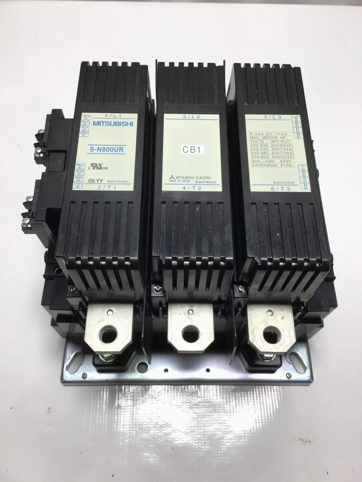 Mitsubishi Electric S-N800UR Motor Contactor 3PH
