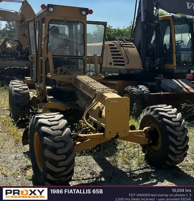 Used 1986 FIATALLIS 65B Motor Graders North Carolina US | Proxy Equipment #1388865