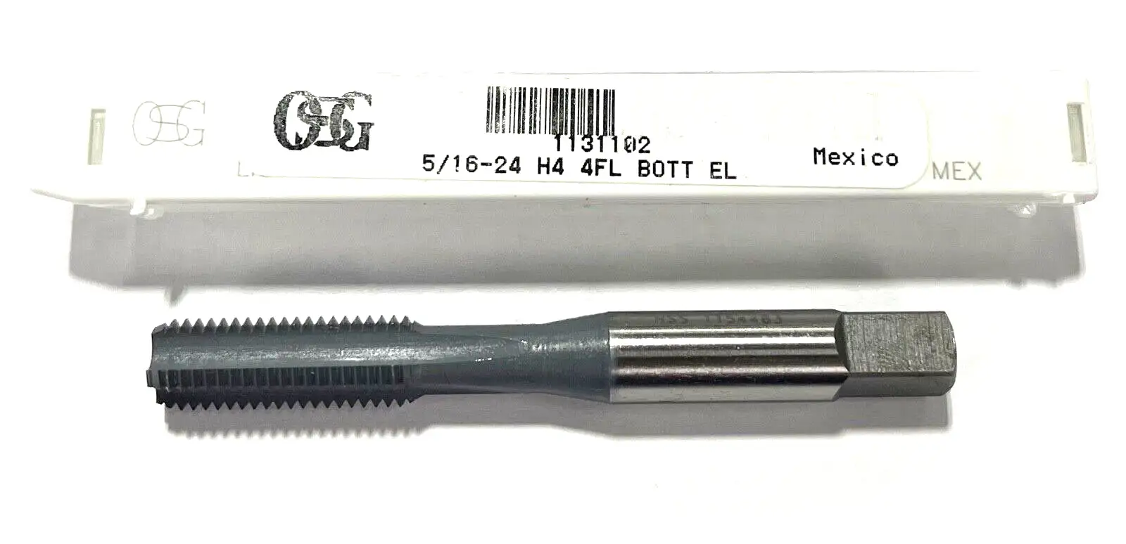 OSG 5/16-24 HSS Hand Tap 4 Flute H4 Straight Flute Bottoming Tap