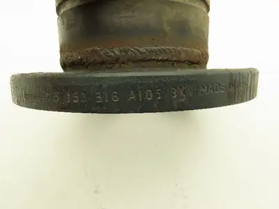 Victaulic 6" Grooved Pipe Nipple x 5" Flange Adapter Butt Weld #150