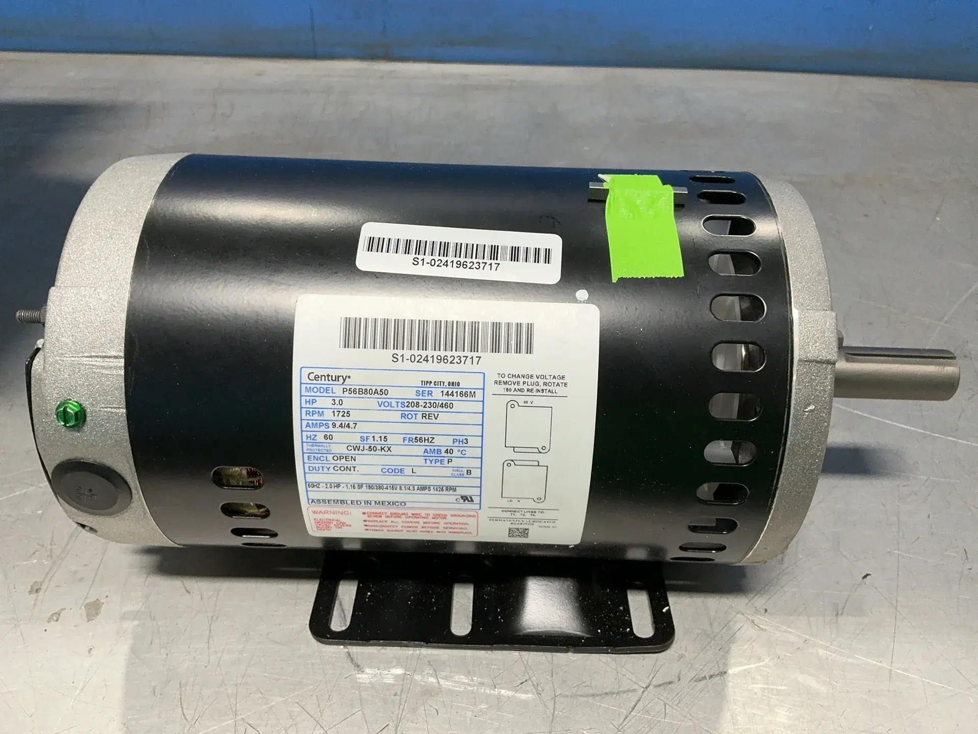Used CENTURY P56B80A50 Motors (misc) Ohio US | HGR 24 #1567344