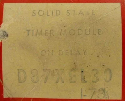 NEW CUTLER HAMMER D87XEL30 TIMER MODULE