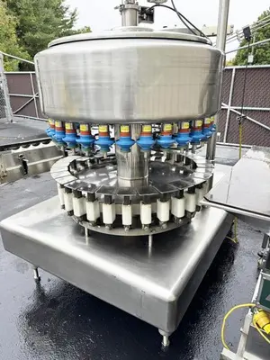 Used FILLER SPECIALTIES INC. AWFS3010L Overflow Pressure Gravity Liquid Fillers Pennsylvania US | Ferguson Packaging Machinery #1494950