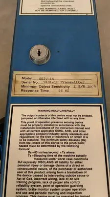 SAFESCAN SSIV-15 5201-18 Transmitter Light Curtain Module RT 66MS BIN#3