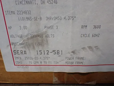 New | in-Stock GUSHER 11019NSSEB Pumps Ohio US | HGR 24 #1184296