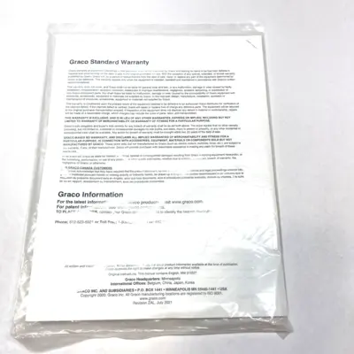 New | in-Stock GRACO REPAIR KIT MANUAL Miscellaneous MRO | Maverick Industrial Sales #1122082